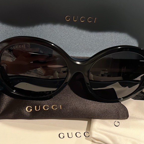 NWT Authentic GUCCI Full Inclusion  Sunglasses Oval Shape new with tags ATTACHED - Picture 15 of 16